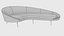 Ico Parisi Style Modern Curved Sofa Collection