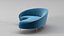 Ico Parisi Style Modern Curved Sofa Collection