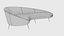 Ico Parisi Style Modern Curved Sofa Collection