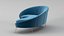 Ico Parisi Style Modern Curved Sofa Collection