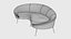 Ico Parisi Style Modern Curved Sofa Collection