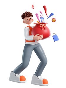 3D model IP image of Fubagu 3D cartoon