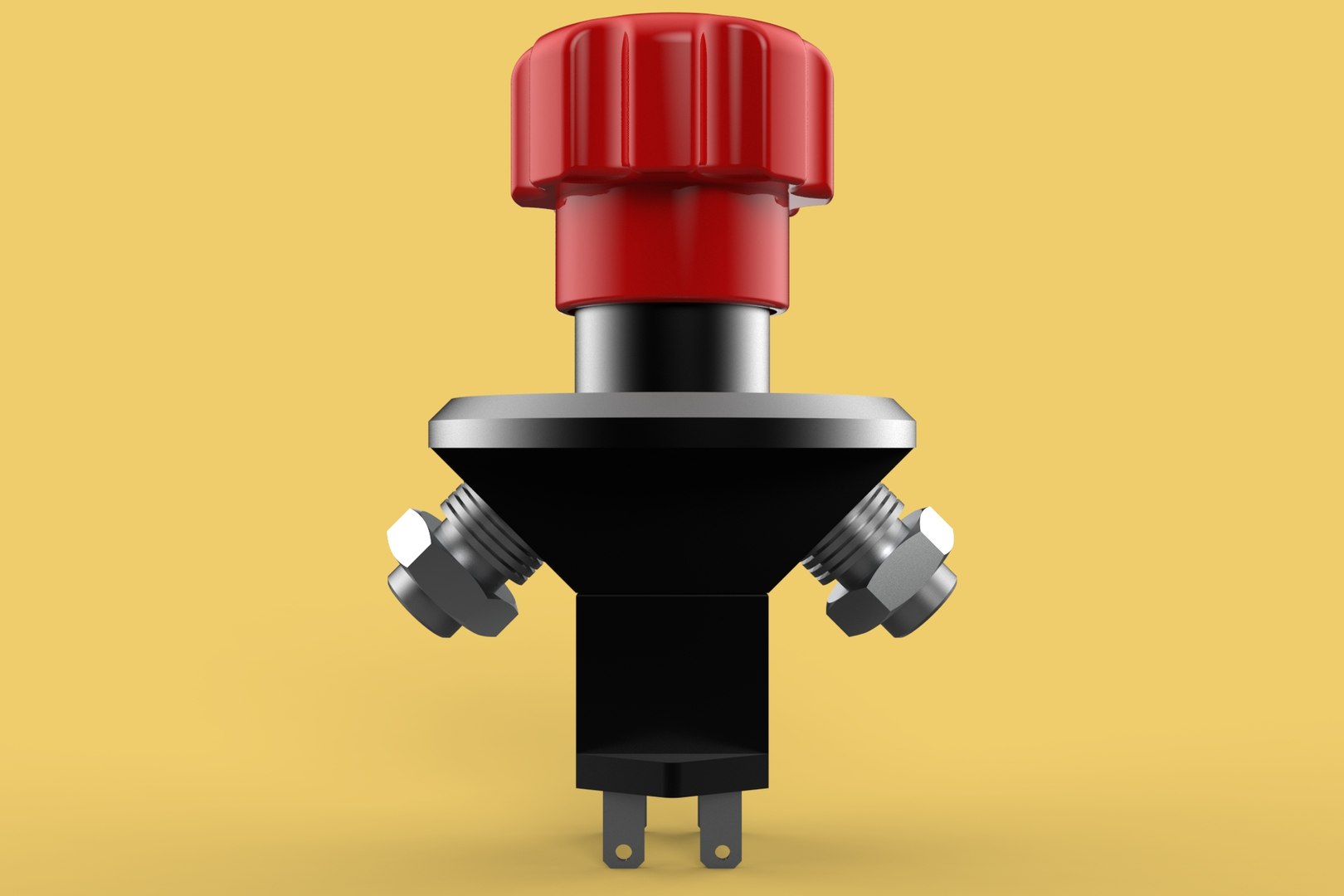 3D Model EMERGENCY BUTTON DISCONNECT CUT OFF KILL SWITCH ALTERNATOR ...