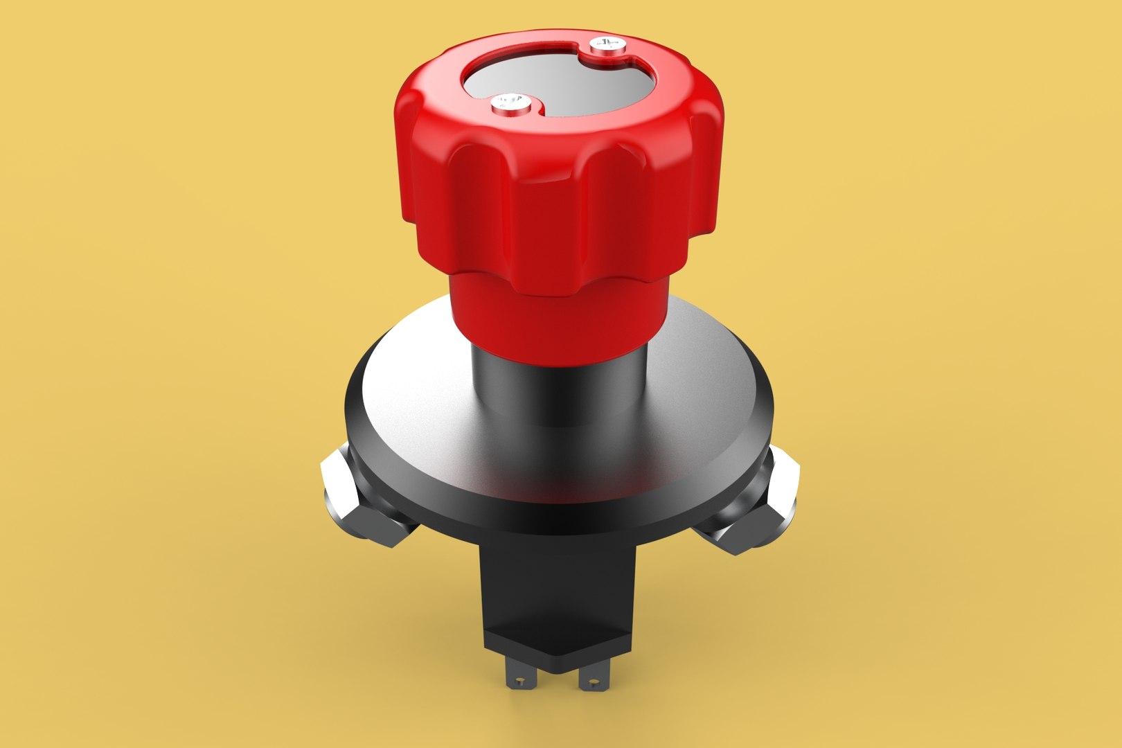 3D Model EMERGENCY BUTTON DISCONNECT CUT OFF KILL SWITCH ALTERNATOR ...