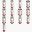 Colección de paquetes de latas de cerveza abiertas
