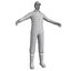 3d rigged worker man