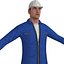 3d rigged worker man