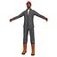 3d rigged worker man