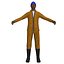 3d rigged worker man