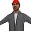 3d rigged worker man
