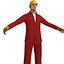 3d rigged worker man