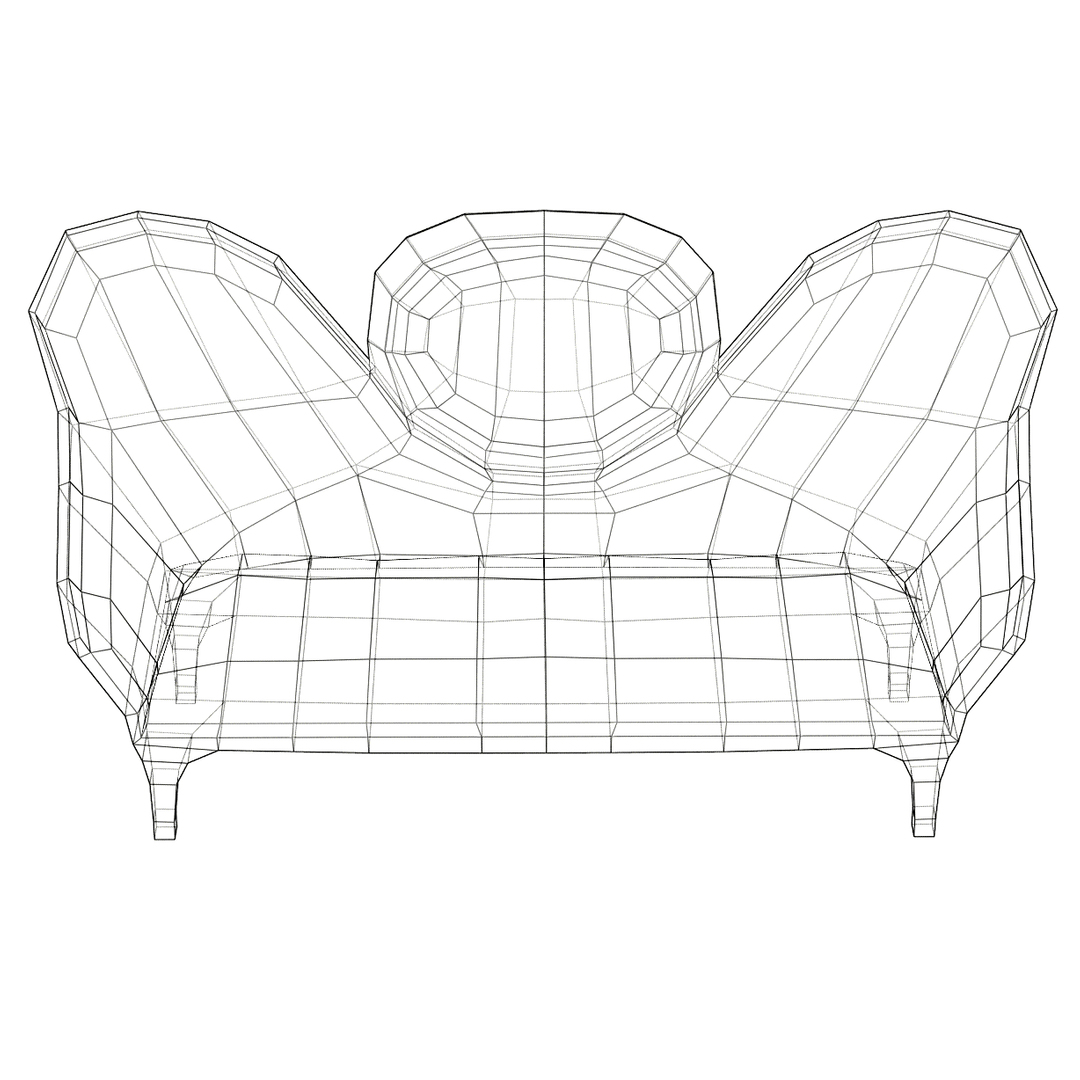 3D victorian sofa old model TurboSquid 1387609