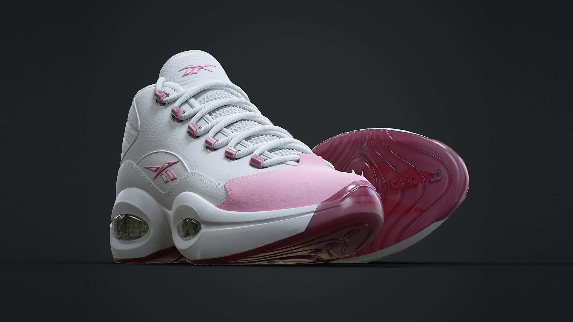 3D Model Reebok Question Sneaker - TurboSquid 2189177