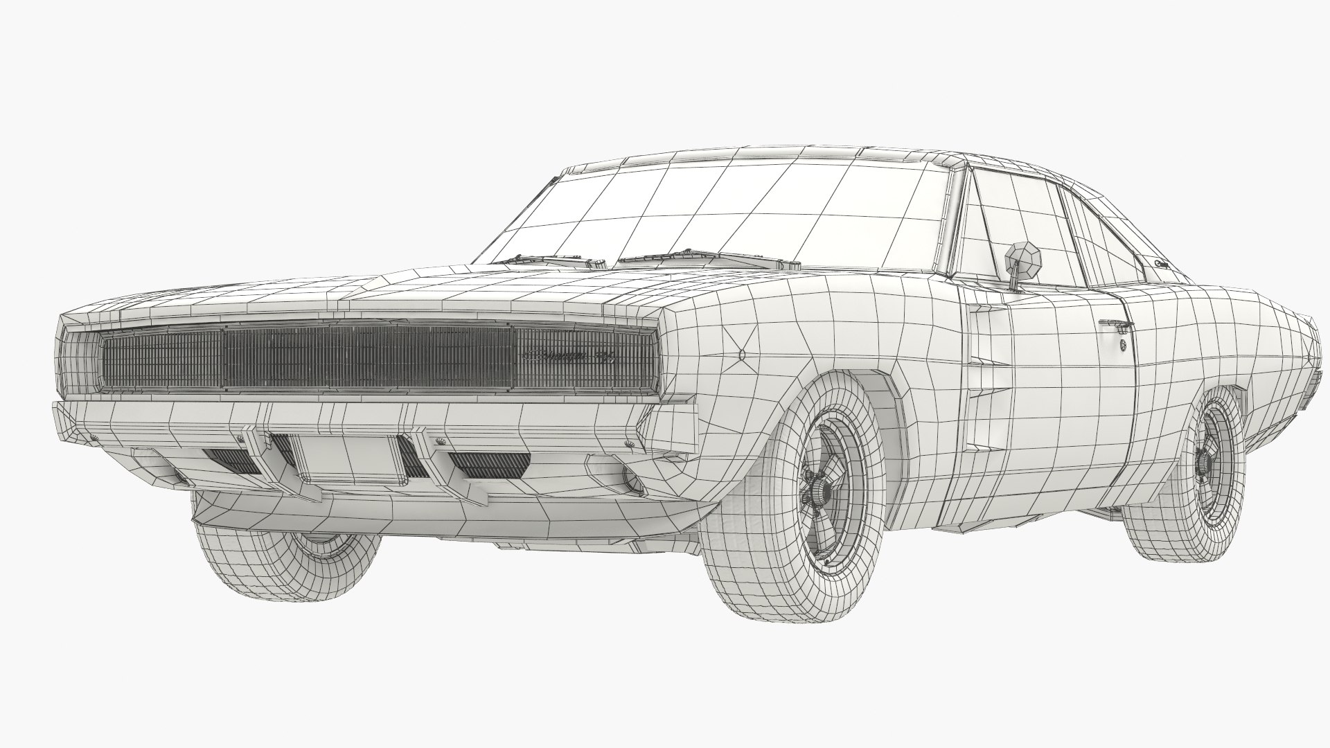 Dodge Charger Wide Body Graphic Art Stencil Digital Download  Dennis  Schrader Photography