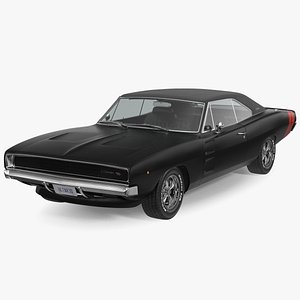 3D Dodge Charger RT 1968 model