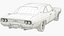 3D Dodge Charger RT 1968 model