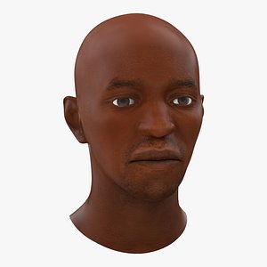3d model african american male head