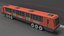 Cartoon U-Bahn Auto Low Poly