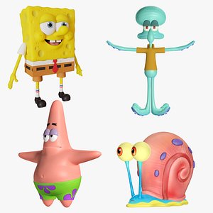 3D Sponge Bob characters Collection