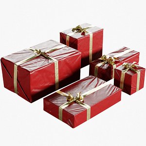 3D christmas gift boxes
