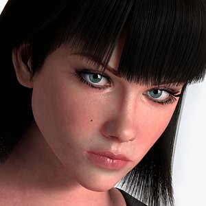 woman rigged 3D model