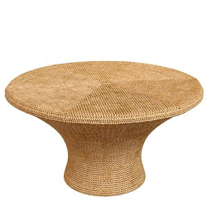 3D woven rope coffee table