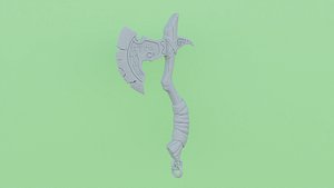 Gokturkce Turk Yazisi ve Ay Yildiz islemeli Balta  Ax model