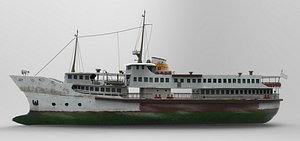 3d model steamboat boat