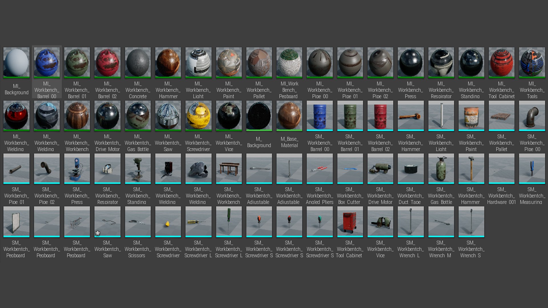 Workbench Props 40 Assets 3D - TurboSquid 1984330