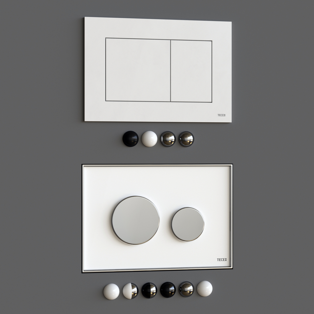 3D модель Кнопки смыва TECE - TurboSquid 1704527