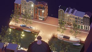3D Small piece of Amsterdam