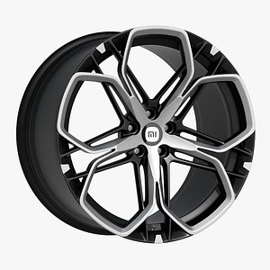 3D Xiaomi SU7 Two-Piece Forged Flower Pattern Wheels 3D model model