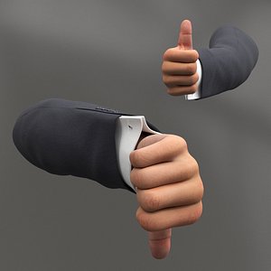 Male Arm Expressing Dislike Animated Rigged for Maya 3D