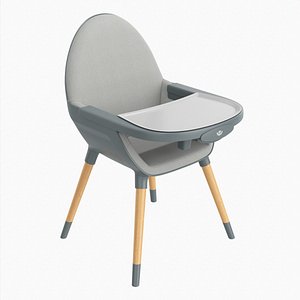 3D Babylo baby chair with table model