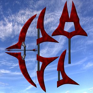3d blood bow
