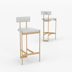 3D architectural visualization alto bar stool model