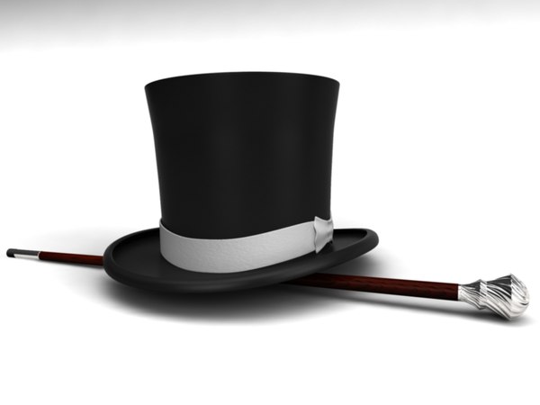 ringmaster top hat and cane