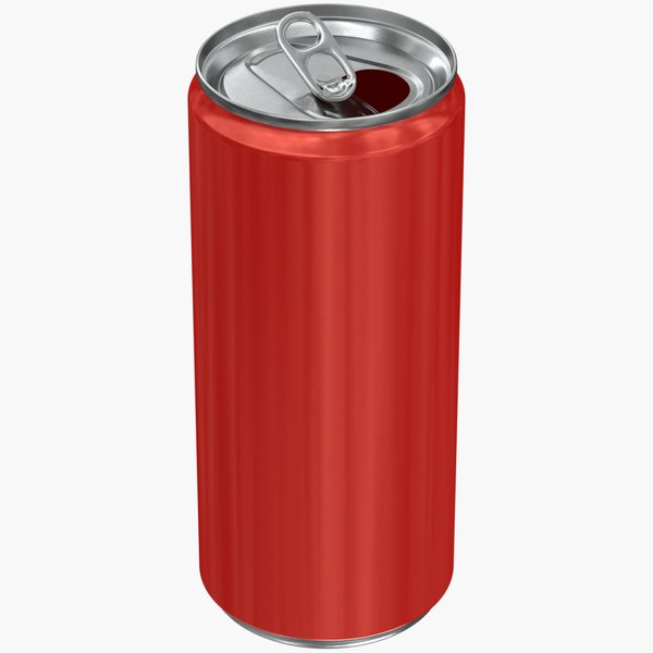 Opened Sleek Can 300ML 3D model