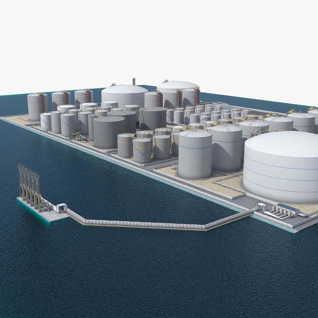LNG Terminal 3D model preview