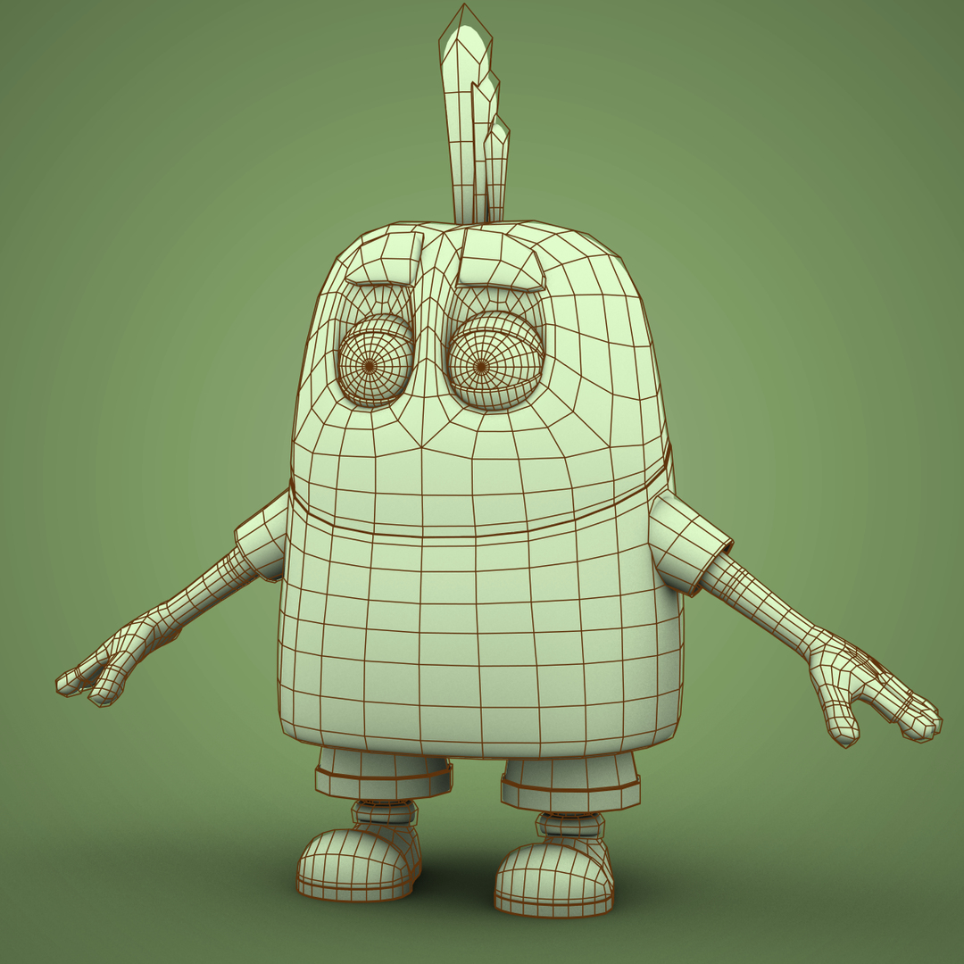 Max Low-poly Rigged Character Bean