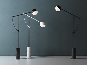3D balancer floor lamp