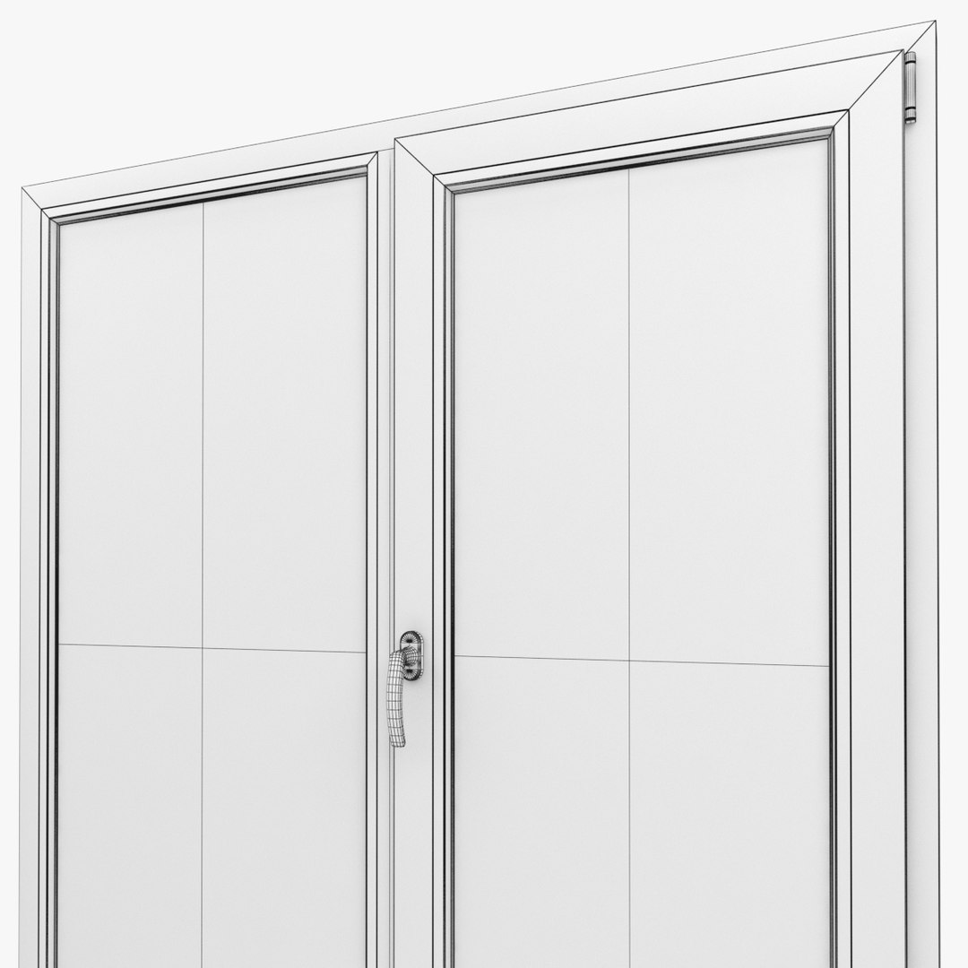 3d Model Modern Pvc Window 2
