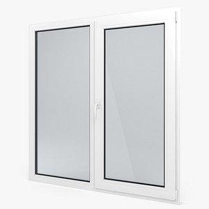 3d model modern pvc window 2