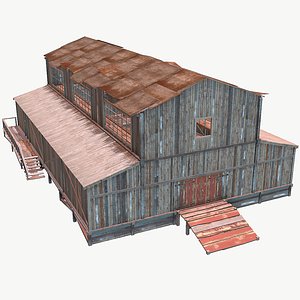 extremely pbr barn old model