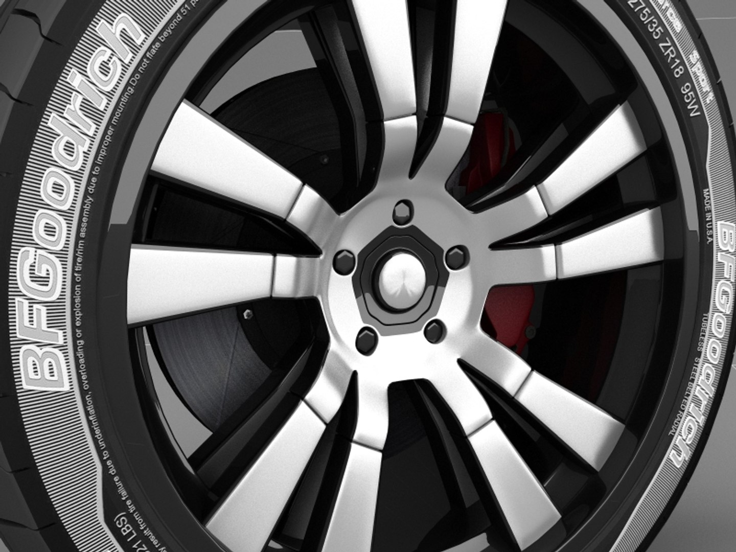 Custom Rim Tire 2 3ds