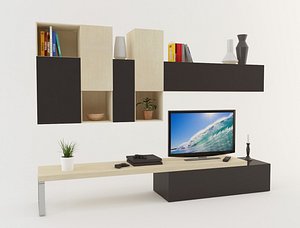 3D modern tv unit