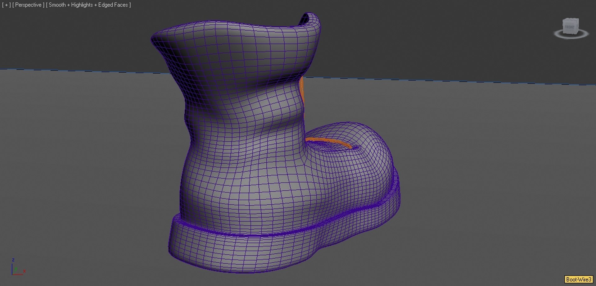 Comic Boot 3d Model