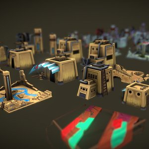 Toon Level Desert 3D