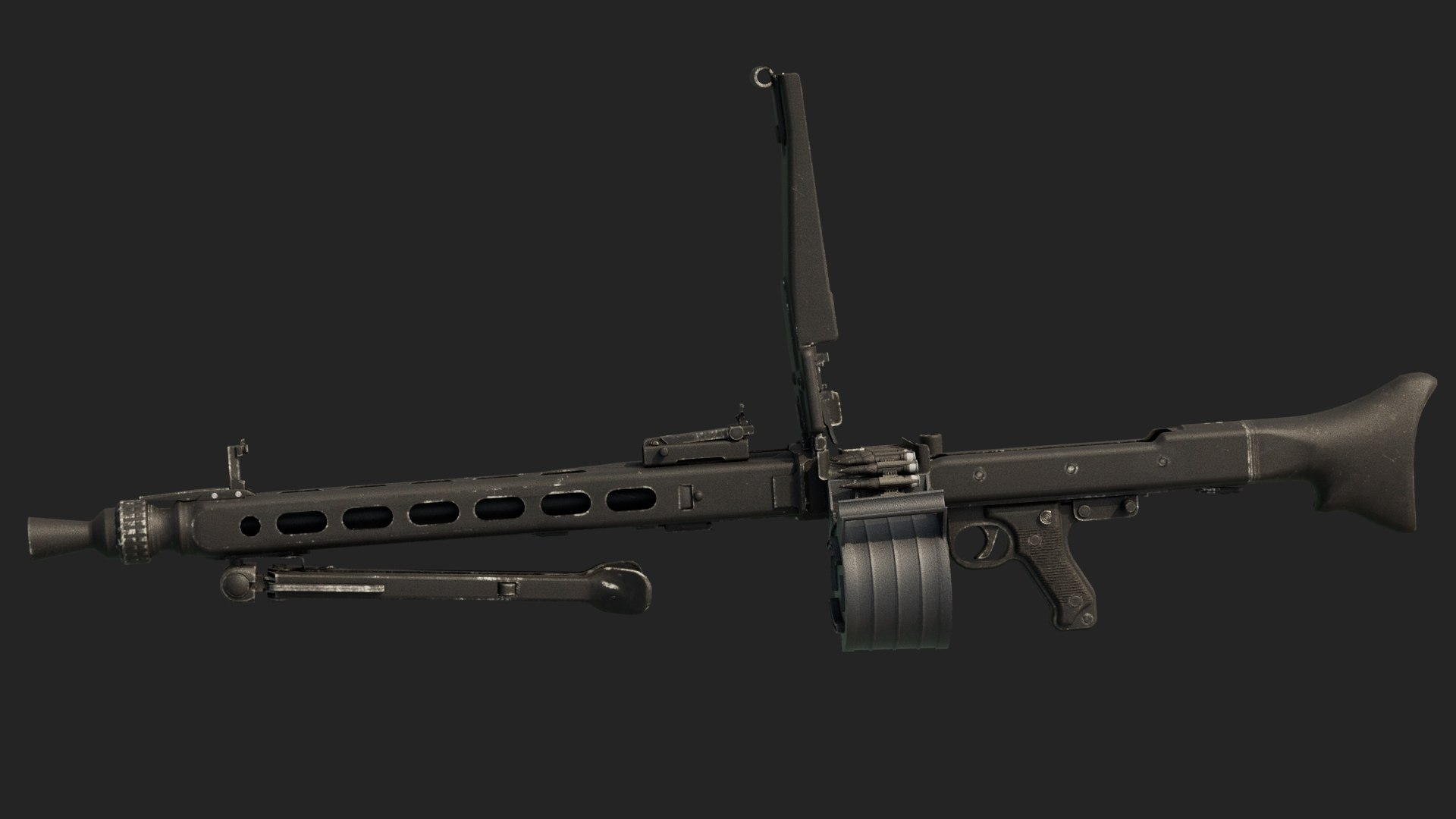 3D MG3 Machine Gun TurboSquid 2100666