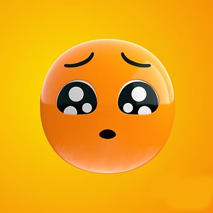 emoji puppy eye 3D model